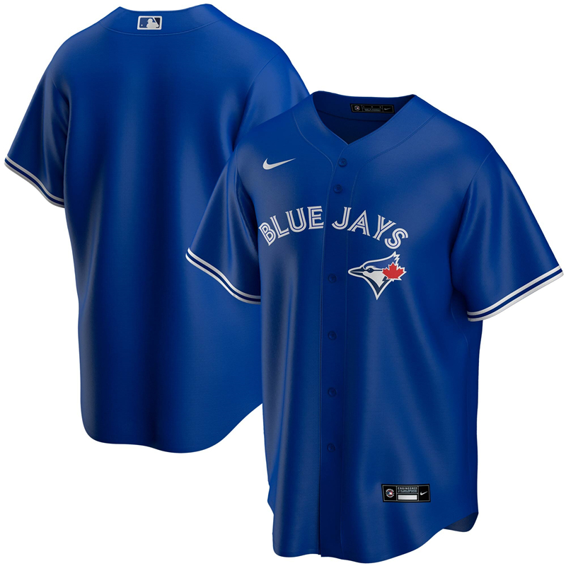MLB Men Toronto Blue Jays Nike Royal Alternate 2020 Replica Team Jersey 